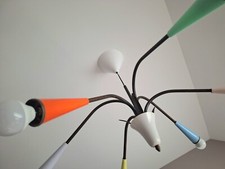 Lustre araignée vintage, luminaire spoutnik ancien