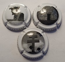 3 BELLES CAPSULES CHAMPAGNE COTE DES BAR REF N°8a /9a/ 10a NEWS