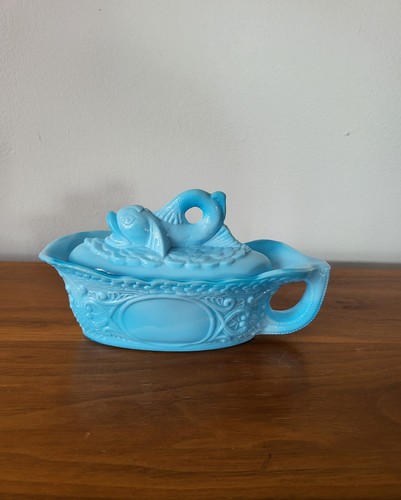Saucière verre opaline - en,