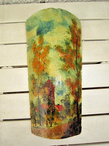 Paysage decore sur ancienne - paysage,