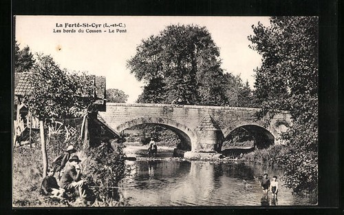 Cpa ferte cyr les - la, ferte-st-cyr,