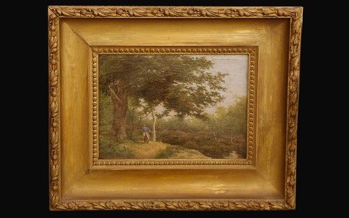 Huile sur fibrociment fin - fin, xixe