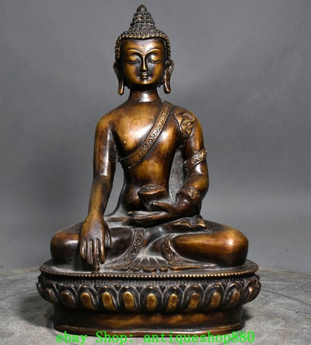 Old tibetan bronze buddhism - tibetan,