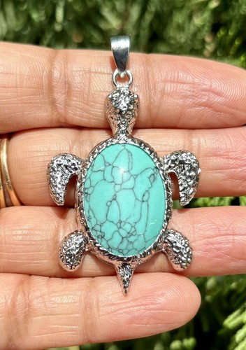 Médaillon pendentif tortue - pendentif,