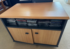 Meuble Bas bois clair et noir