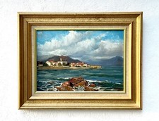 Yvon DIEULAFE (1903-1990). " Village en bord de mer, côte Oranaise-Algèrie. HSP