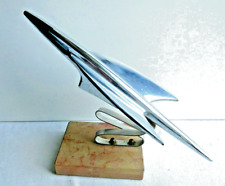 Sculpture en bronze chromé Art Déco: Envol d'un avion