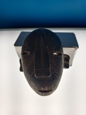 Masque passeport africain en terre cuite – strié et scarifié