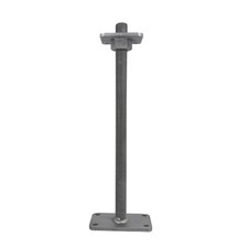 GeZu Impex support réglable 100x100 mm poteau bois zinc clôture