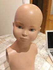 ancien buste enfant Siegel? marotte tête a chapeaux 