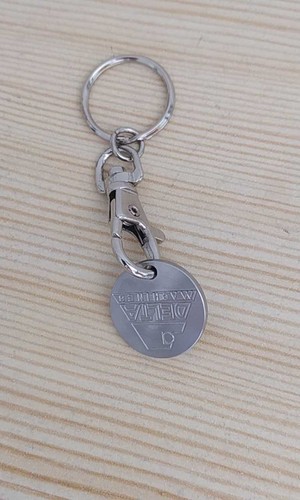 Porte clef jeton caddie delta - jeton,
