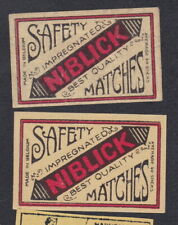 Ancienne  étiquette  allumettes Belgique BN68357 Niblick 