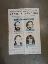Action directe terrorisme Rouillan Menigon Aubron Cipriani Appel à témoins