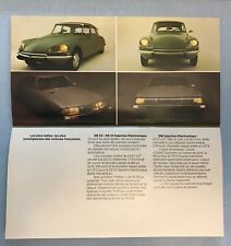 CITROEN SM DS- CATALOGUE BROCHURE PUBLICITAIRE CITROEN 1974