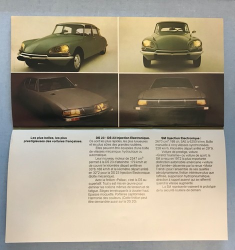 Citroen catalogue - sm, ds-