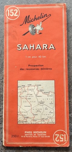 Carte michelin 152 sahara - n°152,