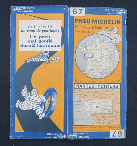 Carte michelin nantes - michelin, n°67