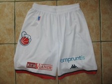 Short HERMINE NANTES BASKET blanc KAPPA L