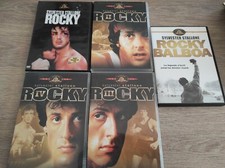 * LOT de 5 DVD "ROCKY" (ROCKY I, II, IV , V et BALBOA) / Sylvester STALLONE TBE