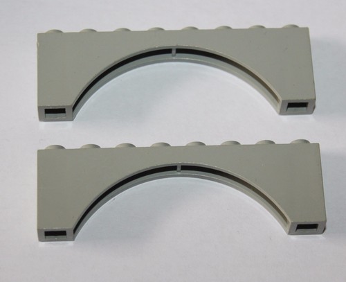 Lego oldgray arch 1x8x2 ref - lego,
