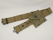 Ensemble ceinturon 1943 porte chargeurs USM1 1944 ORIGINAL US ARMY WWII WW2