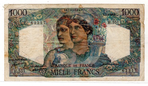 France billet 1000 francs - 1000,