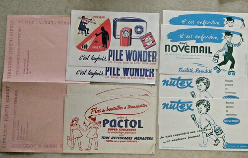 Lot buvards anciens - lot, 9