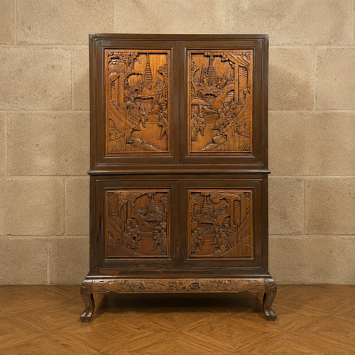 Cabinet chinois pivotant - , en