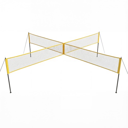 Set volley square 14ft jeu - set,