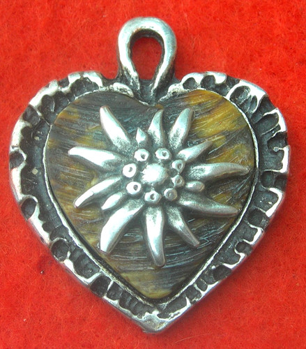 Vintage pendentif coeur - vintage, en
