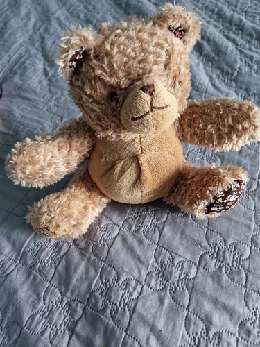 Peluche doudou ours caramel - peluche,