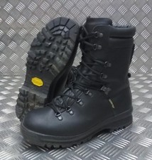 Véritable Britannique Militaire Goretex Froid Wet Météo Assaut Noir Bottes Cuir