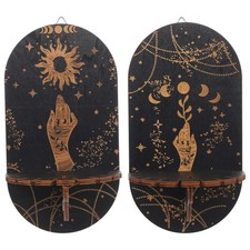  2 Pcs Etagere Vitrine Murale