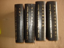 4 volumes dictionnaire langue française Emile Littré année 1968