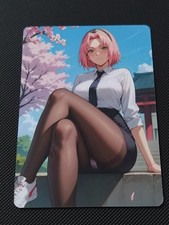 Waifu Sexy Anime Girls Cards Custom Holo - Naruto - Sakura #2
