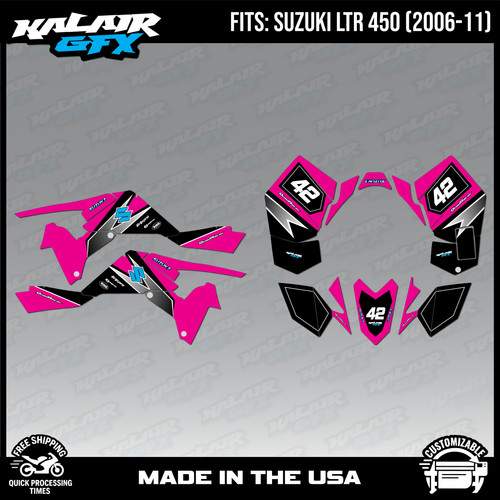 Graphics kit for suzuki atv - graphics,