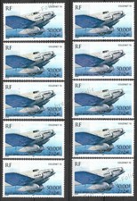 Lot de 10 timbres à 7,62 €
