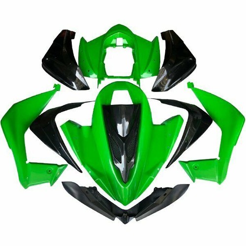 Ensemble plastique noir - plastique, vert