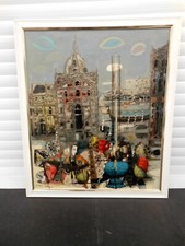 CALOGERO Jean(1922-2001)HUILE S/ T -1976 "PALAIS DE VENISE AU MASQUE CARNAVAL"-A