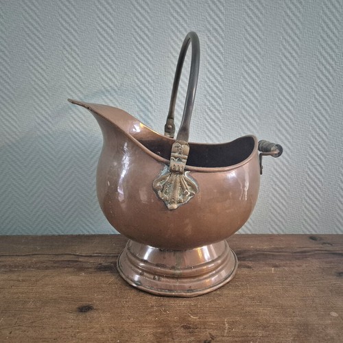 Seau charbon cuivre - charbon,