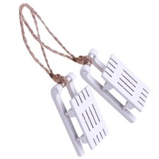 2pcs miniature en bois