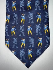 STUDIO AVENTURES  cravate vintage pure soie Tex Avery