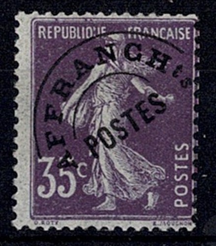 France timbre preoblitere - france,