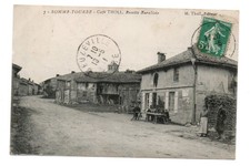 : CPA SOMME – TOURBE CAFÉ THOLL recette buraliste 1911 MARNE / ANIMATION /  RARE