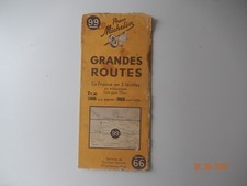 OBJET UNIQUE carte Michelin 99 de 1941 avec effectifs résistance région S.O