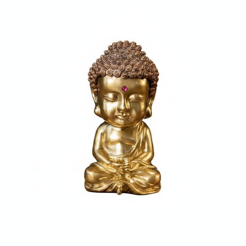 Figurine bouddha cuivre base - figurine,