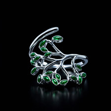 Bague arbre de vie plaquée