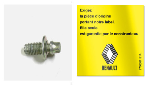 Boulon vis fixation - 1x, de