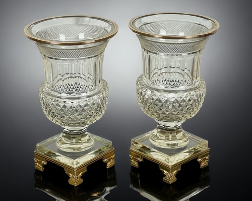 Paire vases baccarat - de,