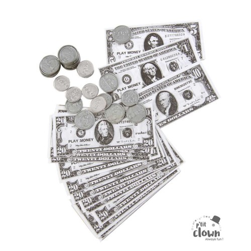Faux billets pièces - et,